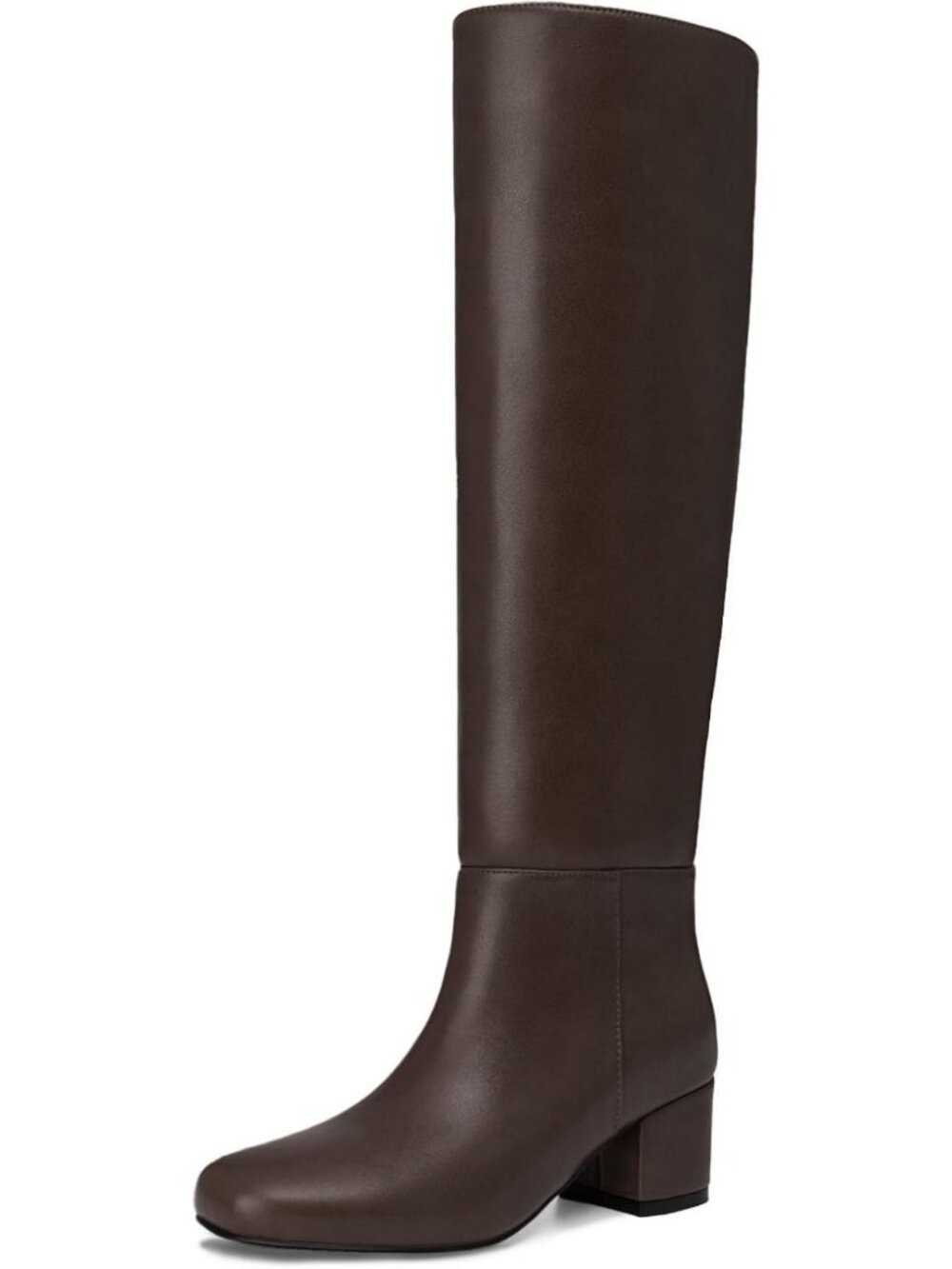Stylish Knee High Chunky Low Heel Boots for Women - Round Toe Tall Fall Footwear